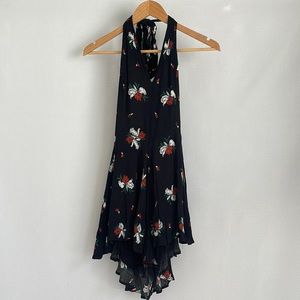 FP Free People Halter Floral Romper